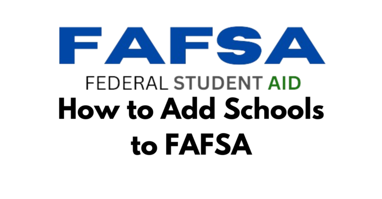 how to add schools to fafsa